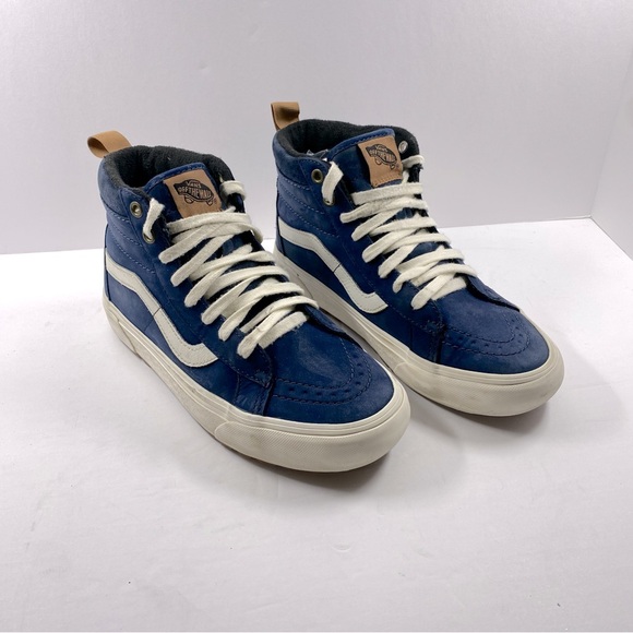 Vans Other - Vans SK8-Hi MTE-1 Suede Sneakers Color Dark Blue White Men’s 6.5. Women’s 8.0